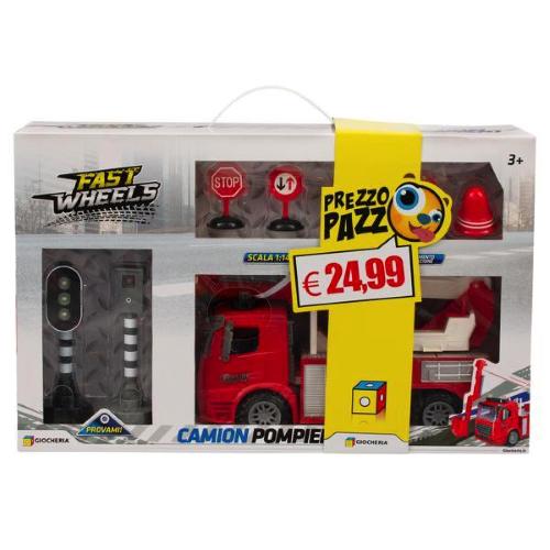 PREZZO PAZZO - FAST WHEELS CAMION POMPIERI E CARTELLI