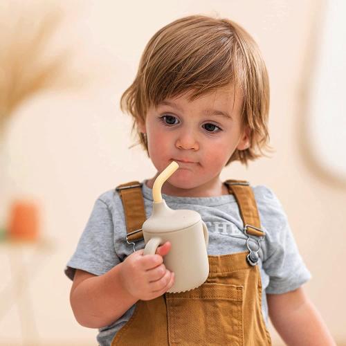NATTOU BICCHIERE CON CANNUCCIA SABBIA