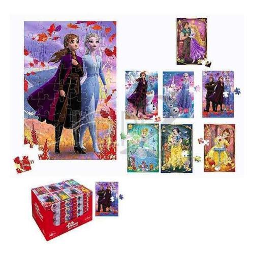 PUZZLE 54 PEZZI MINI PRINCIPESSE O FROZEN