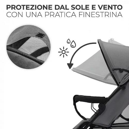 KINDERKRAFT TIK PASSEGGINO LEGGERO STONE GREY