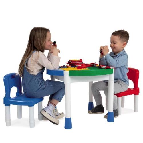PREZZO PAZZO - GIO' BABY TAVOLO CON COSTRUZIONI E 2 SEDIE