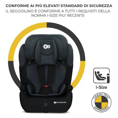 SEGGIOLINO AUTO KINDERKRAFT COMFORT UP I-SIZE 76-150CM BLACK