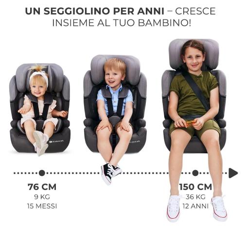 SEGGIOLINO AUTO KINDERKRAFT COMFORT UP I-SIZE 76-150CM BLACK