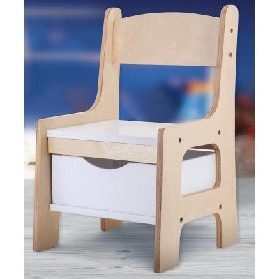 MONTESSORI WOOD TOY BOX CHAIR