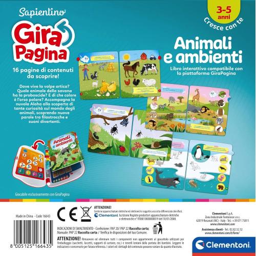 GIRAPAGINA BOOK 1 ANIMALI E AMBIENTI
