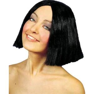 PARRUCCA CASCHETTO NERO IN BUSTA