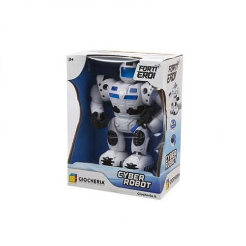 MR GENIO - CYBER ROBOT BIANCO CAMMINA CON LUCI E SUONI
