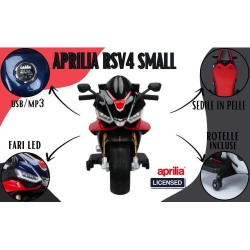 MOTO RIDE ON APRILIA 12 V ROSSO/BLU 