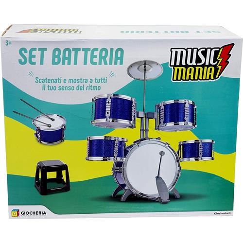 MUSIC MANIA - SET BATTERIA PROFESSIONAL 4 TAMBURI