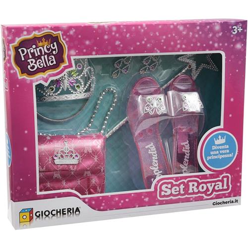 PRINCY BELLA - SET ROYAL PRINCIPESSA COMPLETO DI TANTI ACC. 2 COLORI