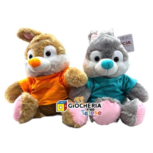 PELUCHE CONIGLIO BUNNY SEDUTO 60CM
