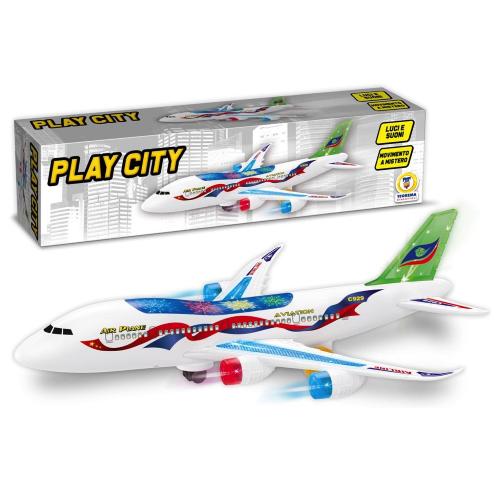 PLAY CITY - AEROPLANO GRANDE CON LUCI E SUONI