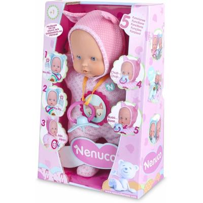 NENUCO BAMBOLA SOFT 5 FUNZIONI - ROSA 30CM