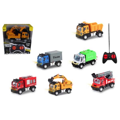 RADIOCOM - SERVICE TRUCK SC.1:64 RC 27 MHZ,CON LUCI, 4 CANALI,