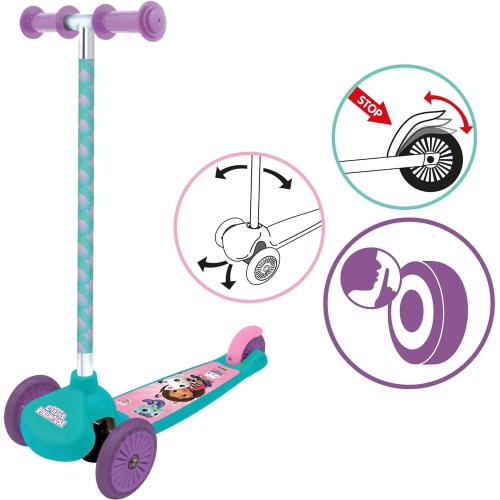 MONOPATTINO TRE RUOTE TWIST GABBY'S DOLLHOUSE