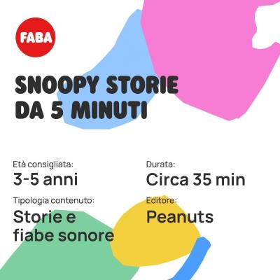 FABA SNOOPY RACCONTI DA 5 MINUTI