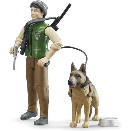 BRUDER GUARDIA FORESTALE CON CANE