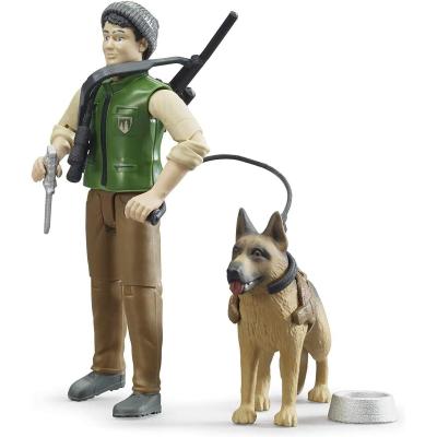 BRUDER GUARDIA FORESTALE CON CANE