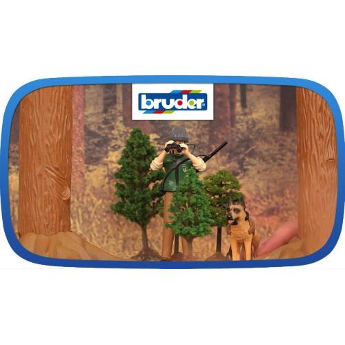 BRUDER GUARDIA FORESTALE CON CANE