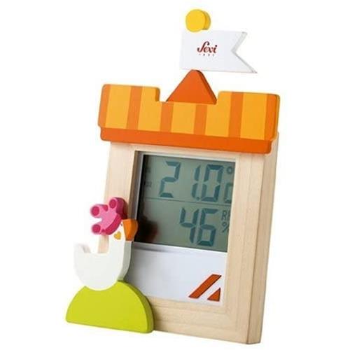 SEVI PRINCE DISPLAY TERMOMETRO/UMIDITA' IN LEGNO DA CAMERETTA