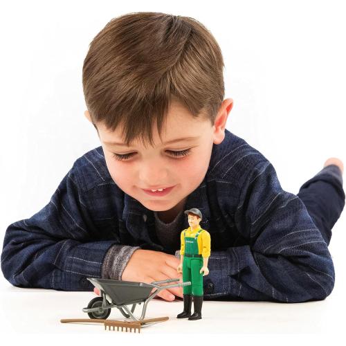 BRUDER CONTADINO E CARRIOLA  