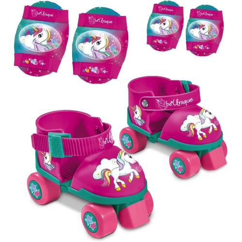 UNICORN  22/29 + PROTEZIONI + BORSA PATTINI BABY