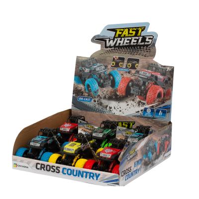 FAST WHEELS - CROSS COUNTRY DIE CAST IN DISPLAY