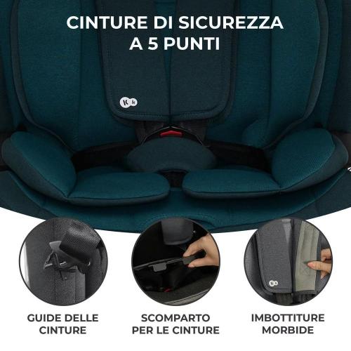 AUTOSEGGIOLINO KINDERKRAFT ONETO 3 HARBOR BLUE I-SIZE ISOFIX 9-36KG