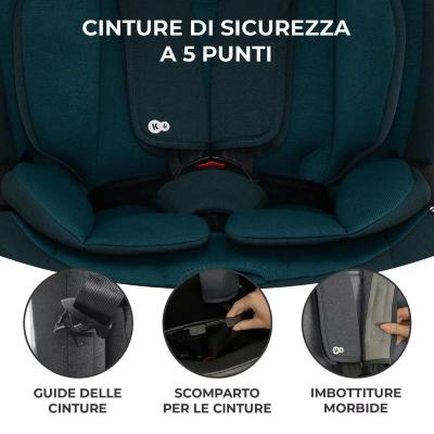 AUTOSEGGIOLINO KINDERKRAFT ONETO 3 HARBOR BLUE I-SIZE ISOFIX 9-36KG