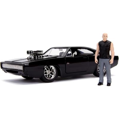 FAST & FURIOUS 1970 DODGE CHARGER IN SCALA 1:24 DIE-CAST, CON PERSONAGGIO,