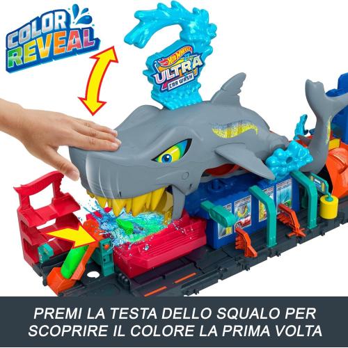 HOT WHEELS CITY AUTOLAVAGGIO MEGA SQUALO