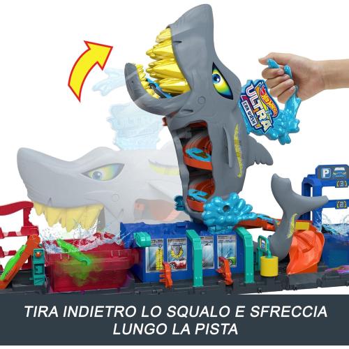 HOT WHEELS CITY AUTOLAVAGGIO MEGA SQUALO