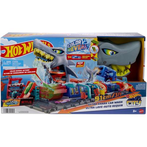 HOT WHEELS CITY AUTOLAVAGGIO MEGA SQUALO