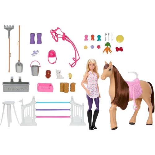 BARBIE RANCH DEI SOGNI PLAYSET CON BAMBOLA E CAVALLO