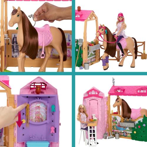 BARBIE RANCH DEI SOGNI PLAYSET CON BAMBOLA E CAVALLO