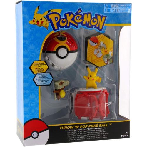 POKEMON THROW 'N' POP POKEBALL PIKACHU & POKE BALL