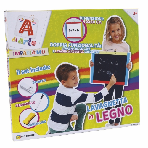 A DI ARTE - LAVAGNA IN LEGNO 2 IN 1