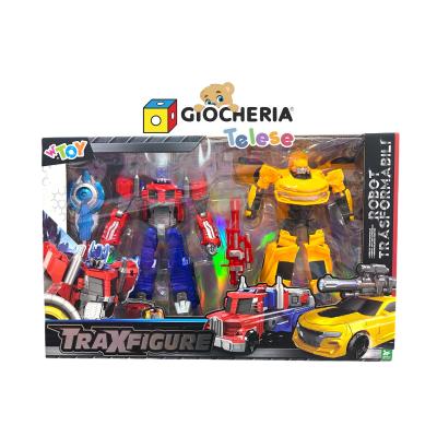 TRAXFIGURE ROBOT TRANSFORMER OPTIMUS/BUMBLEBEE 40CM