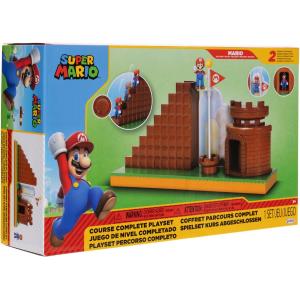 NINTENDO SUPER MARIO PLAYSET COURSE COMPLETE CON PERSONAGGIO ARTICOLATO 6 CM