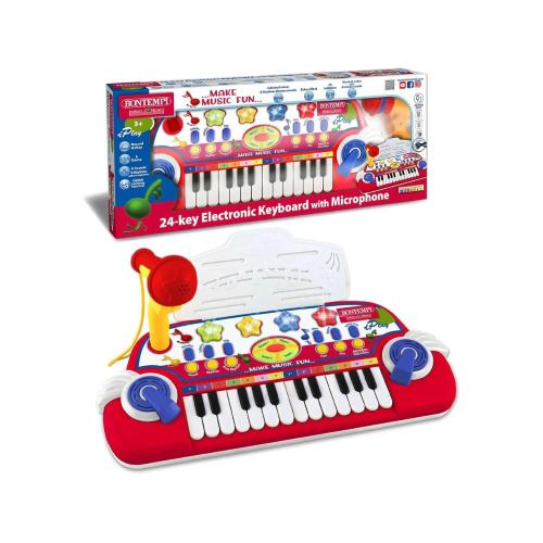 BONTEMPI TASTIERA ELETTRONICA 24 TASTI CON MICROFONO