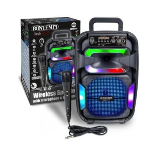 BONTEMPI CASSA WIRELESS CON MICROFONO KARAOKE