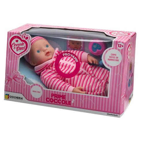 COCCOLE E BACI - BEBÈ PRIME COCCOLE CM.30 SONAGLINO E BIBERON (4 ROSA+2 AZZ)