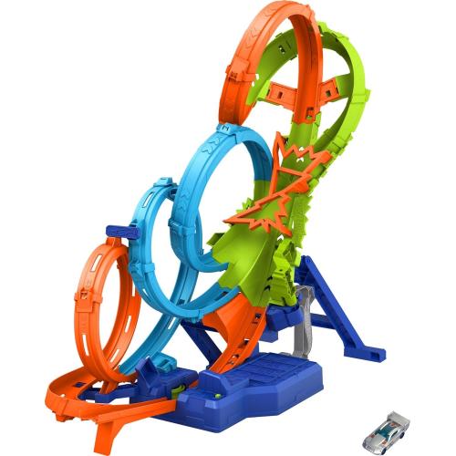 HOT WHEELS ACTION COLLISION 4 LOOPS MATTEL
