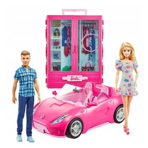 BARBIE E KEN CON ARMADIO E AUTO