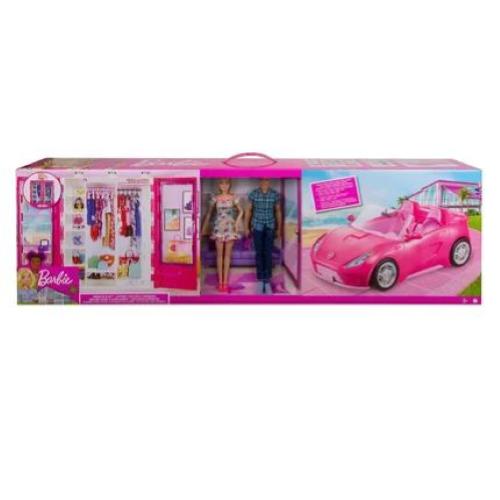 BARBIE E KEN CON ARMADIO E AUTO