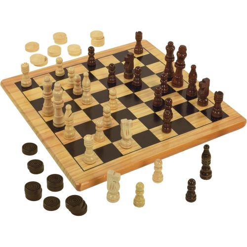 SCACCHI + DAMA IN LEGNO