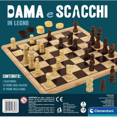 SCACCHI + DAMA IN LEGNO