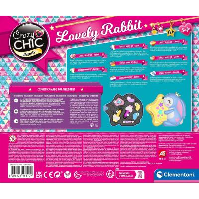 CLEMENTONI CRAZY CHIC LOVELY MAKE UP RABBIT STAR