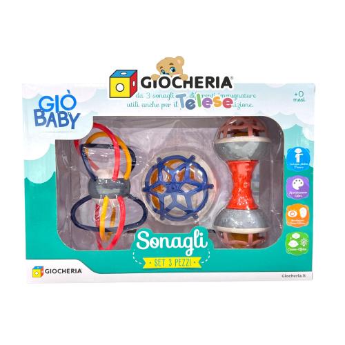 GIO' BABY - SONAGLIO SET 3 PEZZI