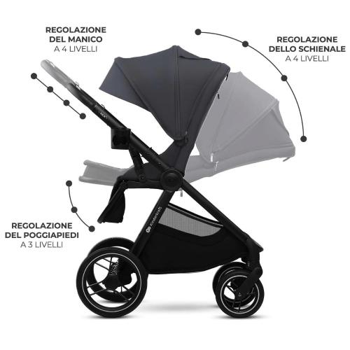 TRIO KINDERKRAFT NEA 2 LIGHT GREY 2025 CON OVETTO I-CARE